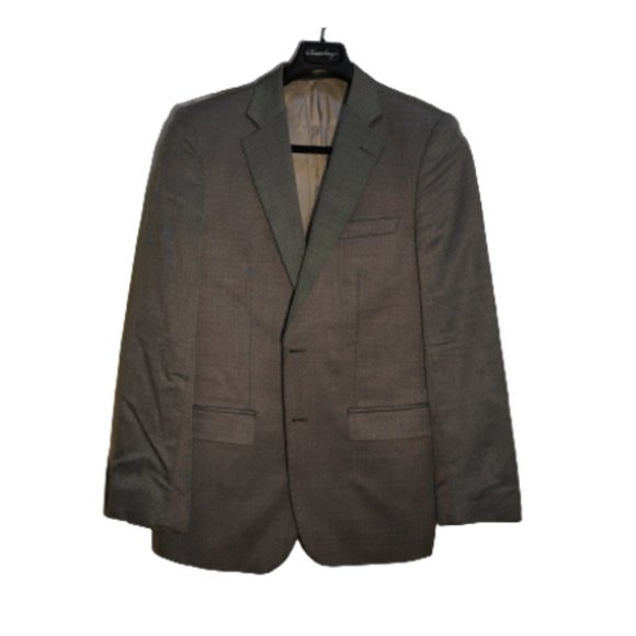 Zara Man Men's Notch Lapel 2 Button Single Breasted Blazer Jacket Size 46 Gray - Picture 1 of 6